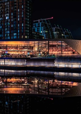 cocktail bar and restaurant in MediaCity UK, Salford